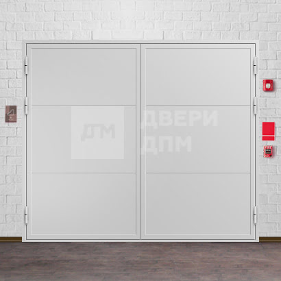 Распашные ворота с противопожарной защитой 2-го типа ВПМ-136